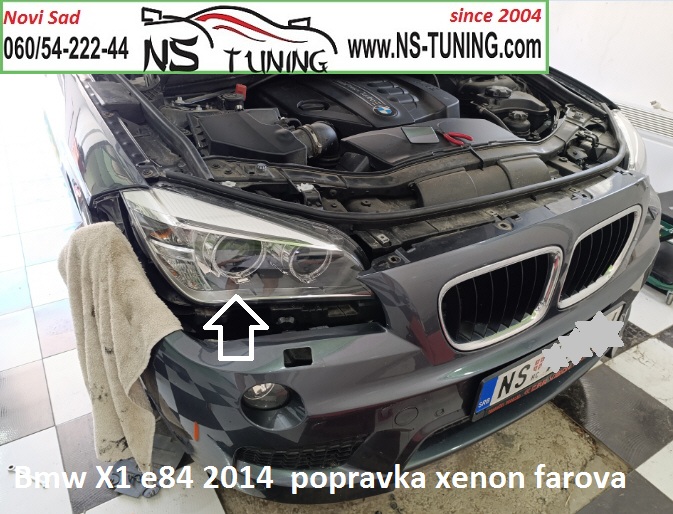Bmw X1 e84 2014  popravka xenon farova d1s zamena  sijalica osram novi sad ns tuning